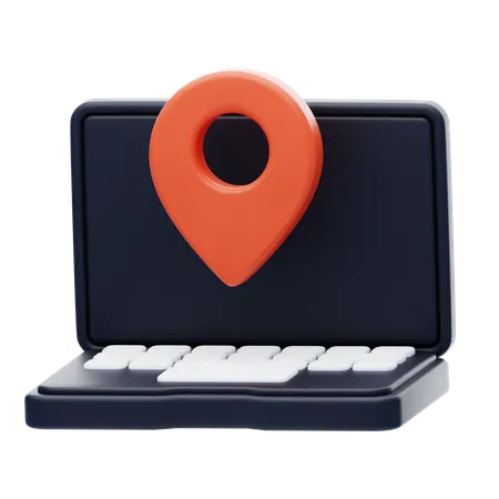 Online Location  3D Icon