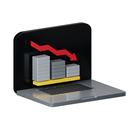 Online Loss Analysis  3D Illustration