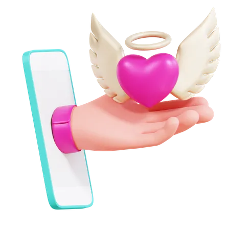 Online Love  3D Icon