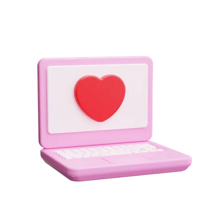 Online Love Chat  3D Icon