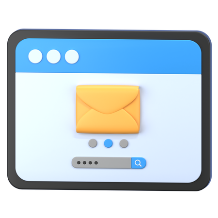 Online Mail  3D Icon