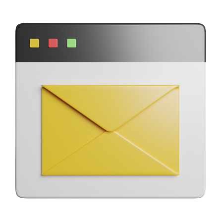 Online Mail  3D Icon
