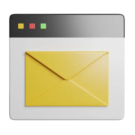 Online Mail  3D Icon