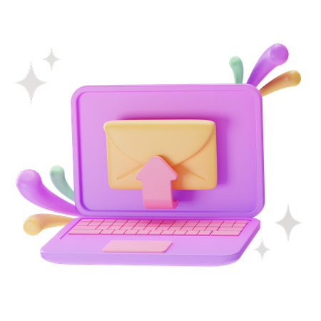 Online-Mail senden  3D Icon