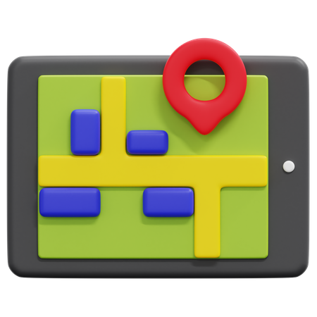 Online Map  3D Icon