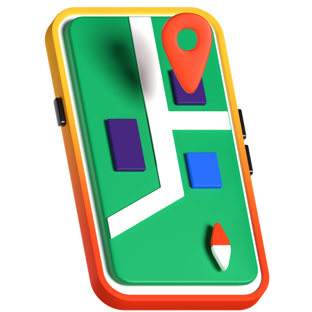 Online Map  3D Icon