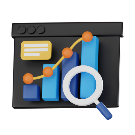 Online Market Research  3D Icon