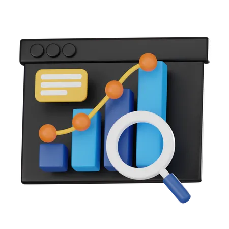 Online Market Research  3D Icon