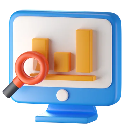 Online Market Research 3D Icon
