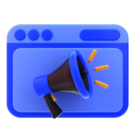 온라인 마케팅  3D Icon