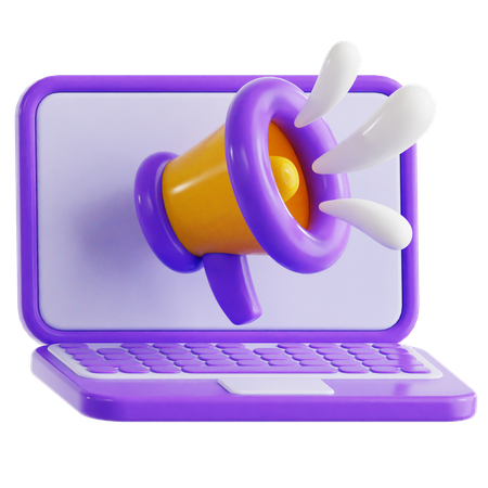 Online Marketing  3D Icon