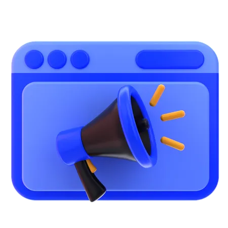 Online Marketing  3D Icon