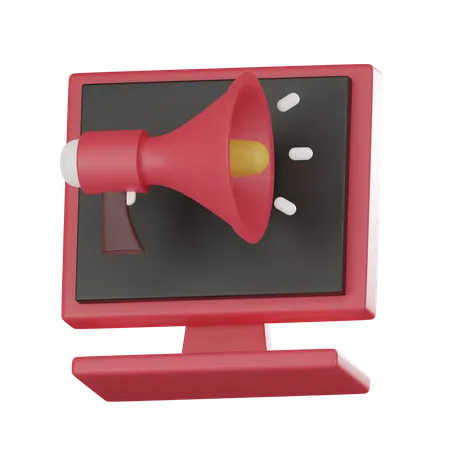 Online Marketing  3D Icon