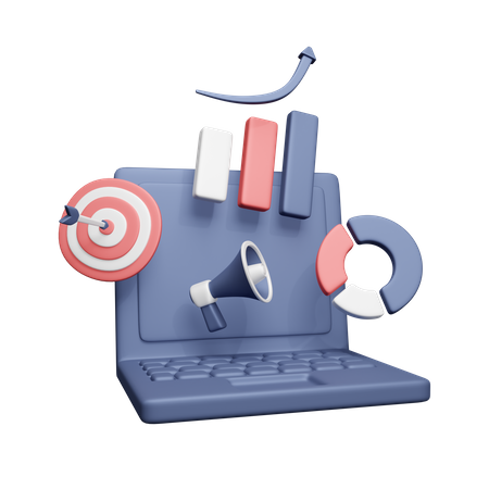 Online Marketing  3D Icon