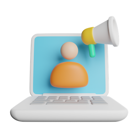 Online Marketing  3D Icon