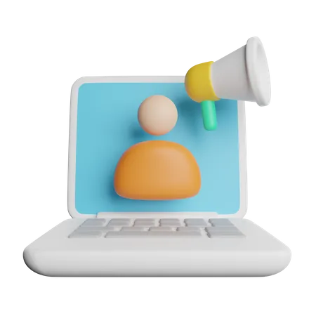 Online Marketing  3D Icon