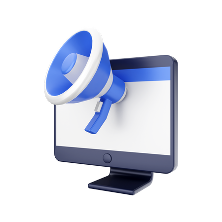 Online Marketing  3D Icon