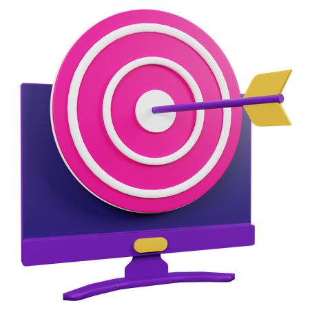 Online Marketing Goal  3D Icon