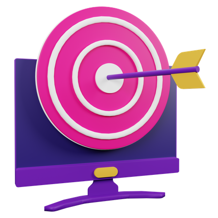 Online Marketing Goal 3D Icon