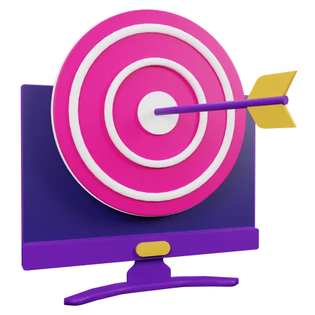 Online Marketing Goal  3D Icon