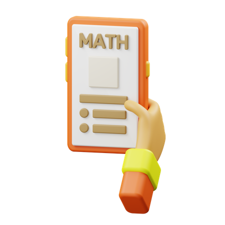 Online maths classes  3D Illustration