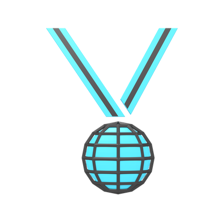 Online-Medaille  3D Icon