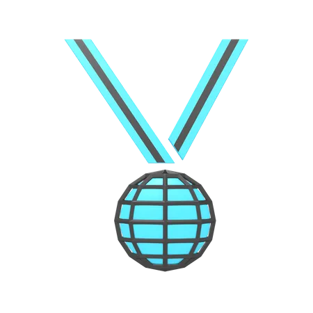 Online-Medaille  3D Icon