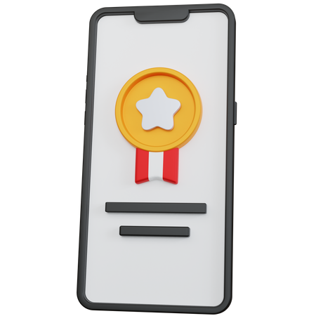 Online Medal Award  3D Icon