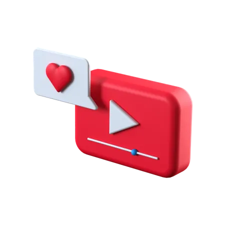 Online Media  3D Icon