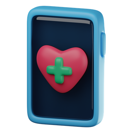 Online Medical App  3D Icon