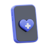 online medical app emoji 3d