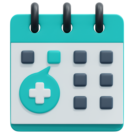 Online Medical Appointment  3D Icon