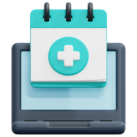 Online Medical Appointment  3D Icon