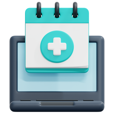 Online Medical Appointment 3D Icon
