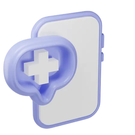 Online Medical Check  3D Icon