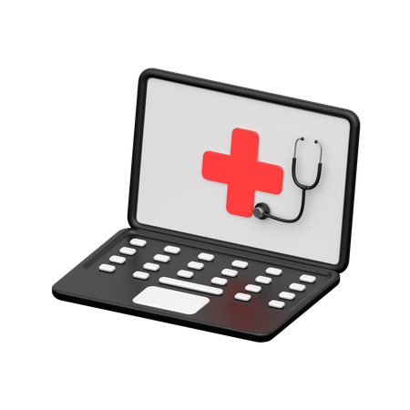 Online Medication  3D Icon