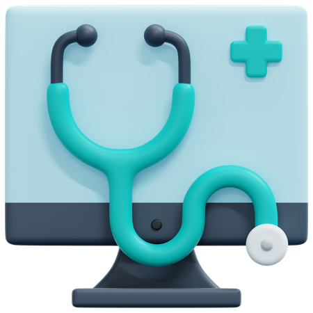 Online Medication 3D Icon