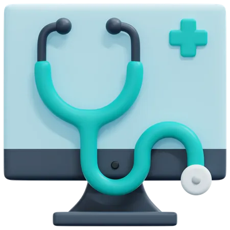 Online Medication  3D Icon