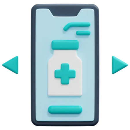 Online Medicine  3D Icon