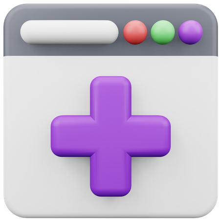 Medicina on-line  3D Icon