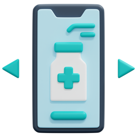 Online-Medizin  3D Icon