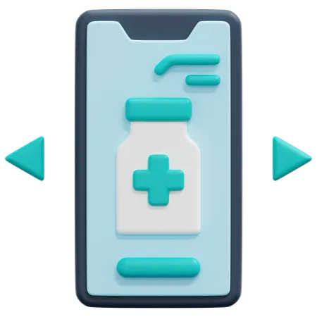 Online-Medizin  3D Icon