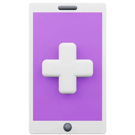 Online-Medizin-App  3D Icon