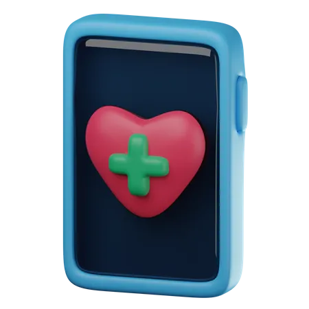 Online-Medizin-App  3D Icon