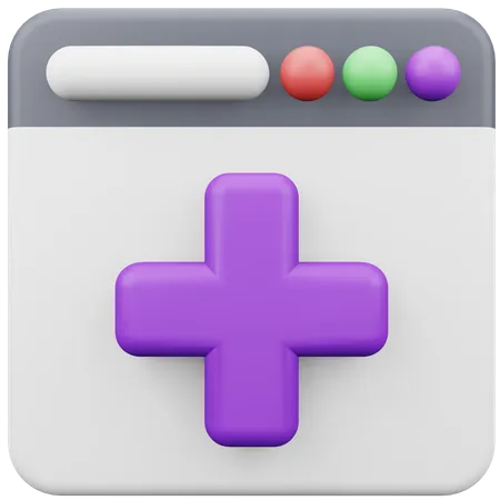 Online Medizin  3D Icon