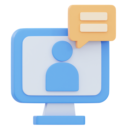 Online Meeting  3D Icon