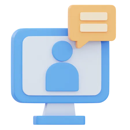 Online Meeting  3D Icon