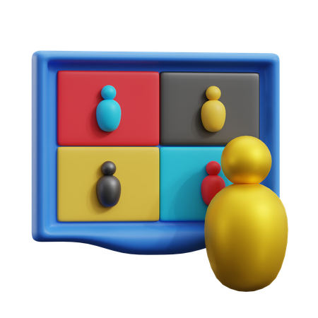 Online Meeting  3D Icon