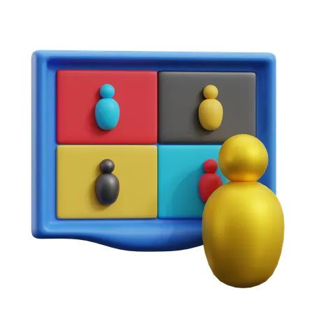Online Meeting  3D Icon