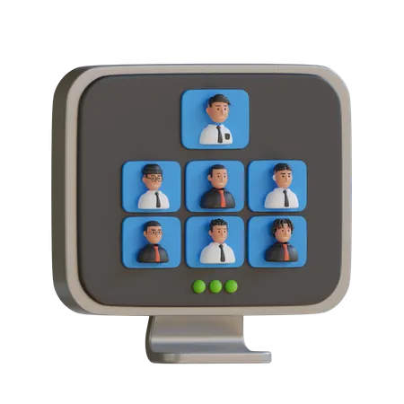 Online Meeting  3D Icon